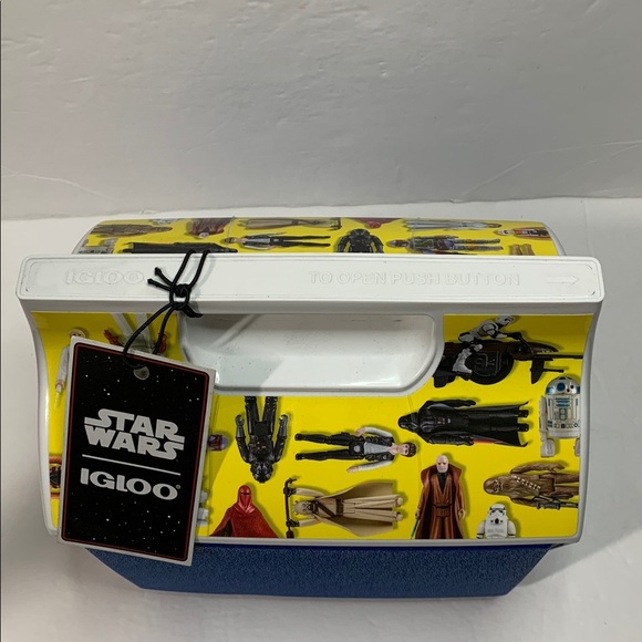 Star Wars 4 Qt Insulated Playmate Cooler Mini Toy Box Action Figures NWT - Picture 10 of 14